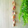 Colored Ceramic Bead Wind Chime Bohemian Farmhouse Rustic Hanging Metal Cow Bell
