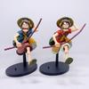 ONE PIECE Соломенная шляпа бегущий Луффи, палка, красный, синий, кукла, модель, украшение, фигурка в коробке