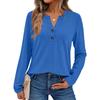 Women's Solid Color Long Sleeve Shirts Elegant Casual Tops Trendy Shirts Tops
