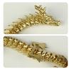 3D Printed Chinese Dragon Figurine Movable Joints Golden Loong Figure Articulated Dragon Model Fidget Toy Desktop Decoration Ornament