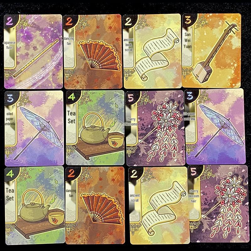 Ханамикодзи: Между цветами Новое издание - Двуязычная китайско-английская карточная игра для 2 игроков