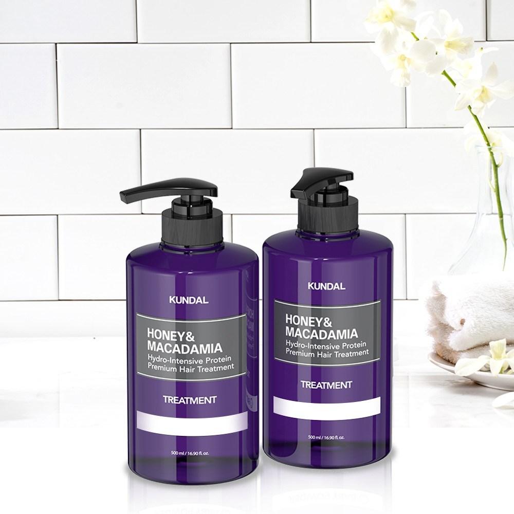 KUNDAL Honey & Macadamia Hair Treatment Pear & Freesia Fragrance, 500ml, 1 Unit