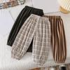Children's Casual Pants Sweatpants Stripe Plaid Printed Boys Pants Girls Pants