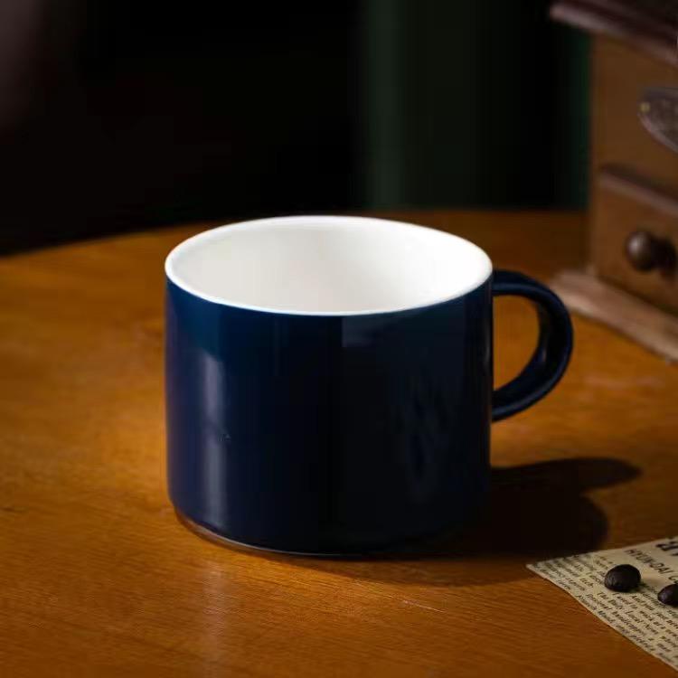 Solid Color Simple Mug Cappuccino Coffee Cup Nordic Style Ceramic Water Cup Coffee Cup Milk Cup Breakfast Cup