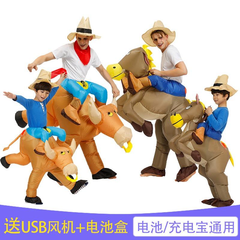 Костюмы на Хэллоуин, костюмы ковбоев для мальчиков и девочек, шоу, костюмы для выступлений для взрослых и детей, родительско-детские