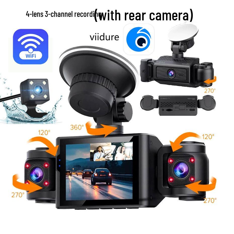 1080P Four-Lens Night Vision Dash Cam