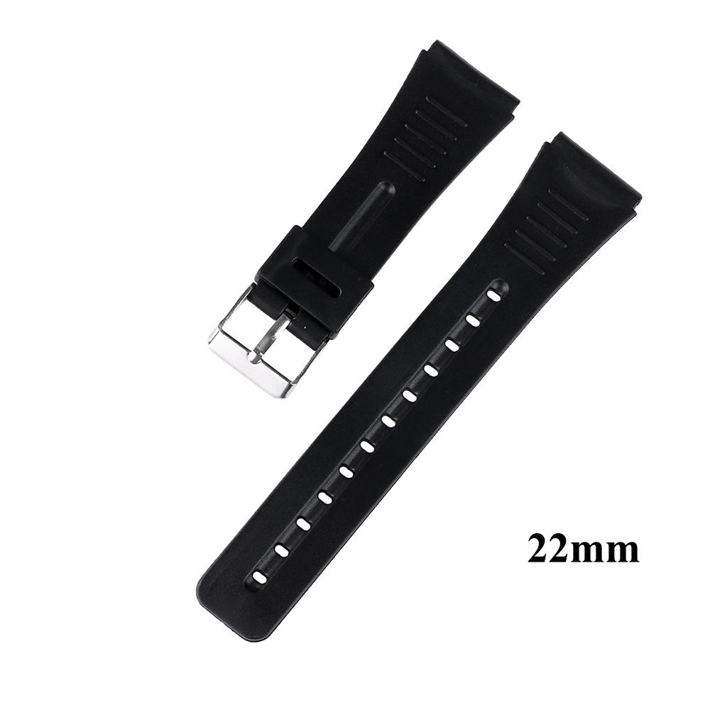 Мягкий силиконовый ремешок для Casio W800H Ремешок F-91W F105/108 A158/168 AE12004 Браслет для часов 12/14/16/18/20/22 мм для мужчин и женщин Браслет