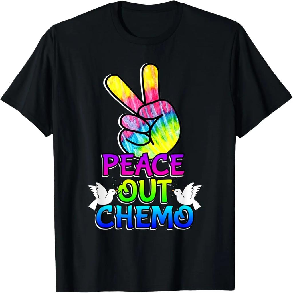 Peace-Out Chemo Last Day Of Chemo End Chemotherapy Cancer T-Shirt