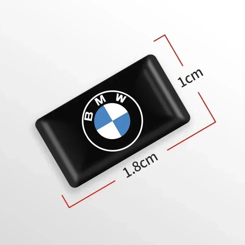 XOFDE1 For BMW M 10/20Pcs Car Styling 3D Emblem Epoxy Decoration Stickers For Bmw M Performance Alpina X1 X3 X4 E87 E36 E46 E90 E39 F10