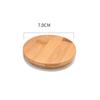 Wood Grain Clear Wooden Reusable Sealing Ring Cup Lid Tea Set Accessories Storage Tank Bamboo Cover