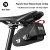magnetic quick release saddle bag - black