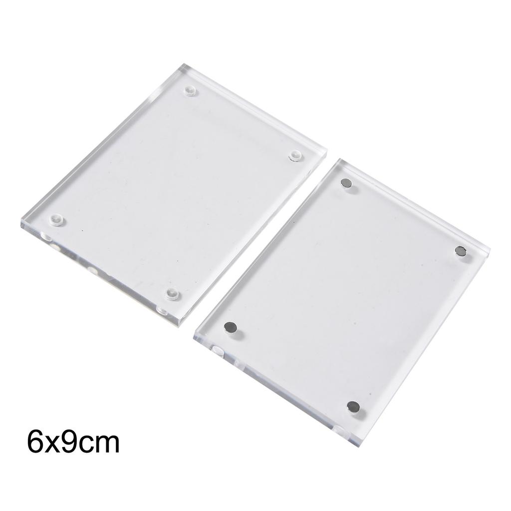 Transparent Acrylic Photo Frame Magnetic Poster Display Stand