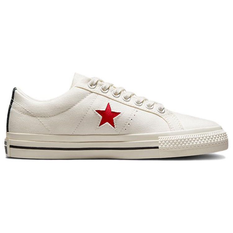 Comme Des Garçons Play X Converse One Star Cloud Dancer Unisex Sneakers Cream Red White A01792C