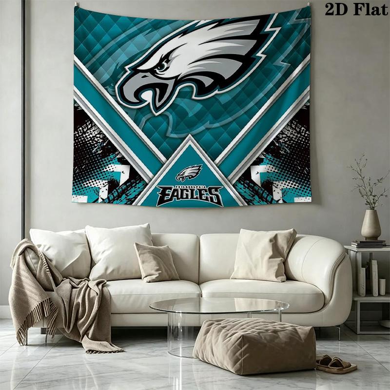 Philadelphia Eagles Wall Tapestry Aesthetic Wall Hanging Printed Fabric Blanket Decorative Tapestries for Bedroom Living Room Home Decor