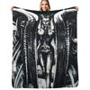 HR Giger Lilith Steampunk Throw Blanket Warm Throw Blanket Gift for Anniversary