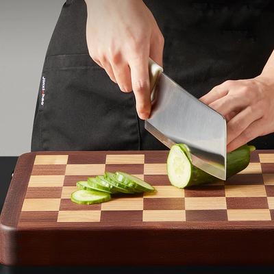 COOKER KING Разделочная доска Эбеновое дерево Разделочная панель Утолщенная Шахматная разделочная доска для мяса фруктов Влагостойкая разделочная доска