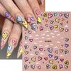 5D Embossed Sexy Red/Pink Lips Nail Stickers Self-Adhesive Blooming Red Lips Nail Decal Romantic Luxy Lady Lips Manicure Slider