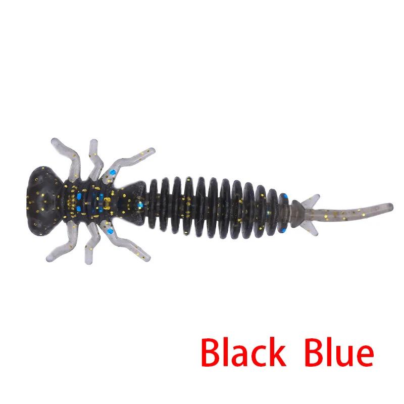 5pcs/lot Quality Larva Soft Lures 55mm 75mm 100mm Artificial Silicone Soft Bait Worm Fishing Wobblers Bass Carp Swimbaits