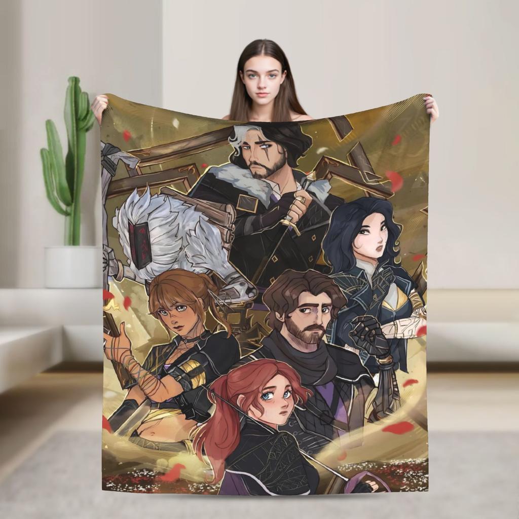 Esquie Clair Obscur Expedition 33 Game Blanket Plush Awesome Breathable Throw Blanket for Bed Sofa All Season