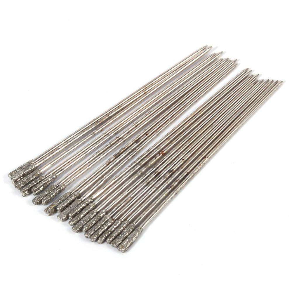 20 шт 1 мм алмазное покрытие гранильное сверло твердое сверло игла для ювелирных изделий агат