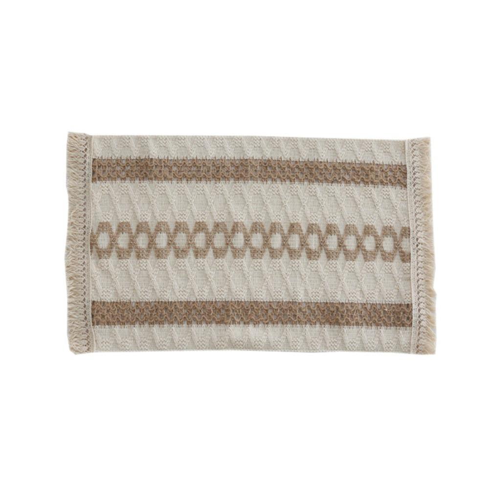 Nordic Table Mat Rectangle Placemats Household   Coffee Tea Dish Bowl