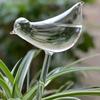 1 bird shaped transparent watering stake, 1 automatic watering device, used for watering plants, suitable for home gardening