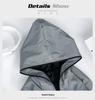 Unisex Full Reflective Hooded Windbreaker for Cycling and Night Running