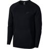 Однотонная мужская толстовка с длинным рукавом и круглым вырезом реглан, черная 928472-010