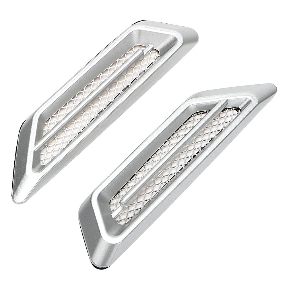 Hood Bonnet 1 Pair Universal Auto Sticker Shark Gills Car False Air Outlet Decoration Stickers Side Mesh Cover