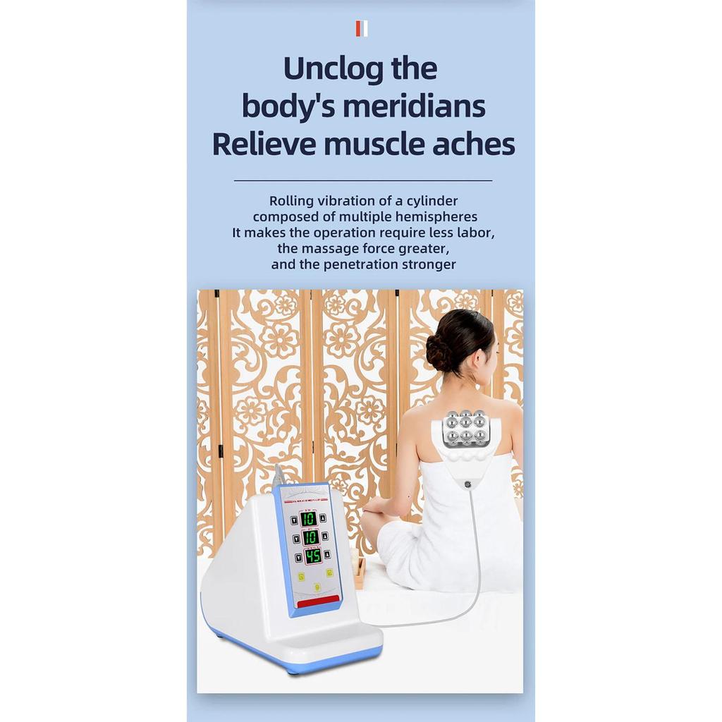 Electric Rolling Heating EMS Muscle Massager For Body Back And Neck Pain Relief Bodybuilding Slimming Roller Hip Lifting Machine