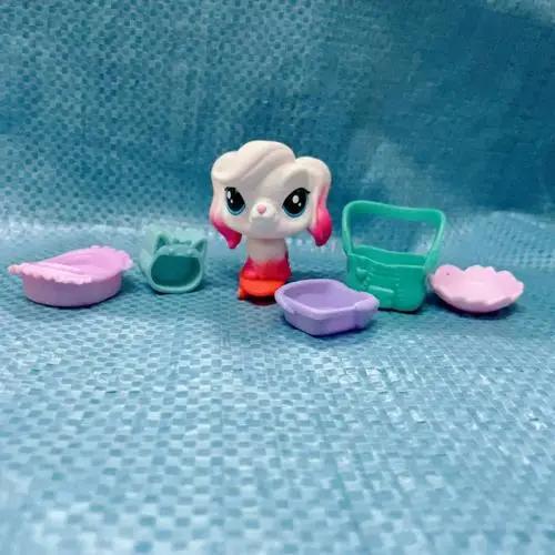 Hasbro Littlest Pet Shop Мультяшная Q-версия Животное Мини-подставки Котенок с короткой шерстью Собака Милый Большеглазый Детские Фигурки Игрушка