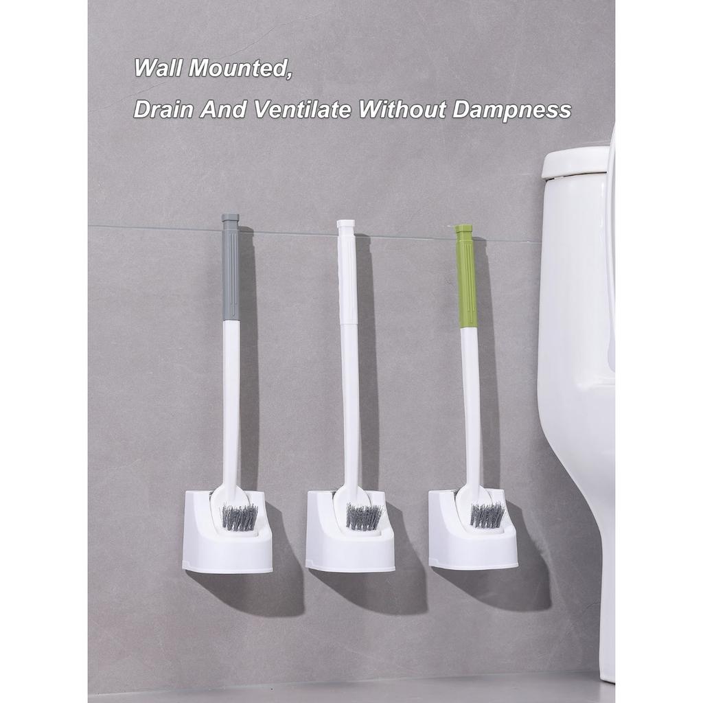 PP туалетная щетка с двойной головкой и подставкой для чистки без мертвых углов Туалетный унитаз-приседание с удлиненной жесткой щетиной для специального использования