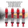 4pcs Aluminium Alloy Red RC Shock Absorber Accessory Fit for SCX10 D90 1 10 RC Crawler Car