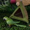 Triangular Summer Cooling Nest Breathable Net Bird Hammock Triangular Bird Hut  Hiding House