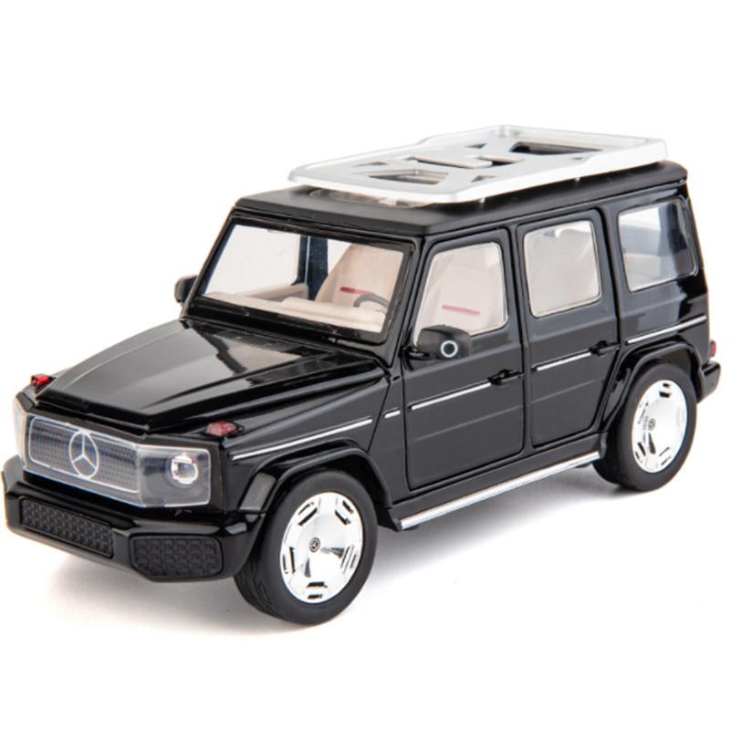 1/24 Benz EQG New Energy Car Model Diecasts Alloy Metal Toy Off-road Vehicles Car Model Simulation Sound and Light Kids Gifts