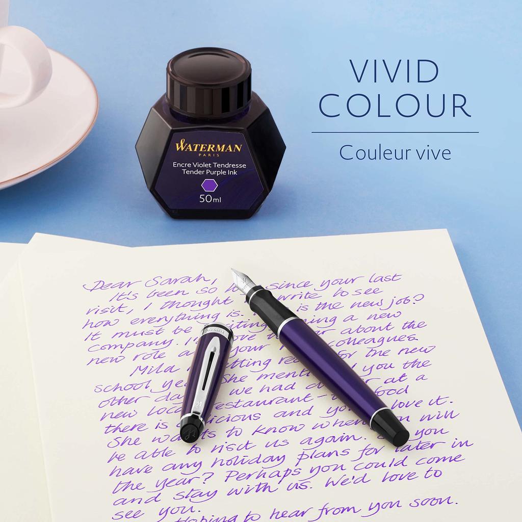 WATERMAN Bottled Ink Purple S0110750 50ml Officially Imported