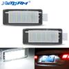 2Pcs Xenon White LED Car Number Backlight Lamp License Plate Lights Bulb Canbus For Renault Espace MK4 Scenic MK2 Laguna 2