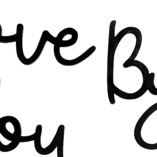 Love You Bye Wooden Sign Wall Decor Family Love Sign Wood Wall Art Entryway Welcome Sign for Home Office