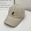 Pony letter embroidered baseball cap for women and men, simple and versatile for spring and summer, wide brim sun hat that makes the face look