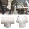 100/150/200mm Quick Ventilation Tube Joint T/Y Shape Extractor Fan Ventilation Duct Coupler  Home