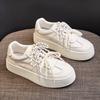 Platform White Shoes Women's Spring New Versatile Lace-up Casual Shoes Board Shoes Women
