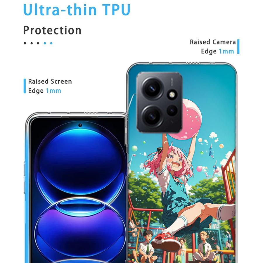 Чехол для телефона Anya Forger с чтением мыслей Для Redmi Note 14 15 Pro 5G 13 12 Pro Plus 11 11T 11E 11S 10 Pro 10S 9 9S Чехол Cell Clear T