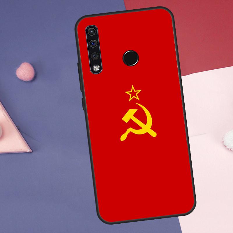 Soviet Union USSR Flag Case For Huawei Nova Y72 Y73 Y70 Y90 Y60 Y61 Y91 12s 12i 11i 8i 9 10 SE P30 P40 Lite P60 Pro