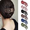 Women Hair Clip Hollow Out Matte Texture Decorate Anti-slip Hair Decoration Elastic Hold Tightly Women Hairpin Hair Accessory