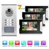 7in Video Intercom 3 Monitors Smart Doorphone System RFID Night Vision Doorbell
