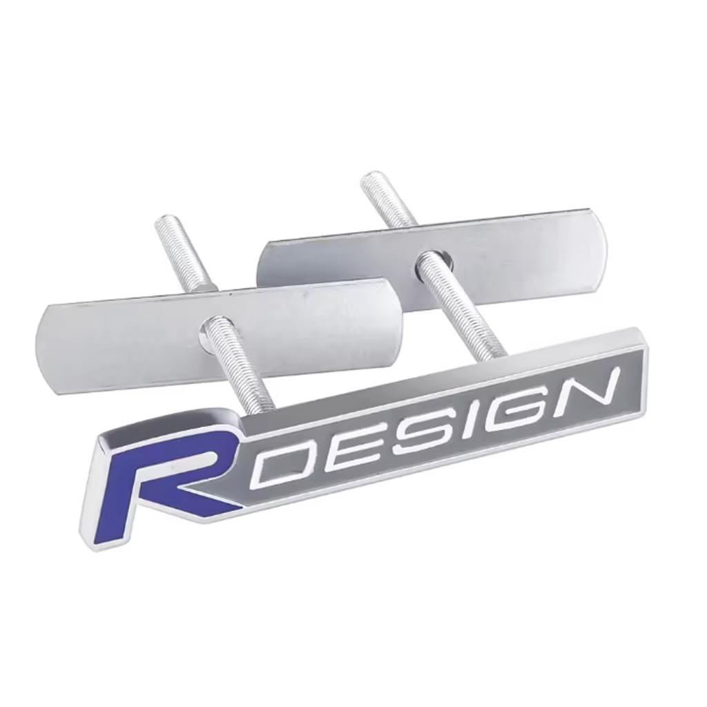 Car 3D Metal RDESIGN Logo Badge Sticker Auto Front Grille Trunk Car Body Emblem Stickers Accessories For V40 V50 S40 S80 XC60 S90
