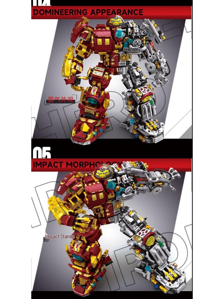 Совместимые Железные Меха Герои Строительные Блоки - Мелкие Детали Развивающие Игрушки для Детей