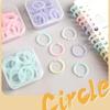 20Pcs 15mm Transparent Plastic Book Ring Loose Leaf Binder DIY Photo Album Circle Binding Clips Clamps Office Binding Supplies