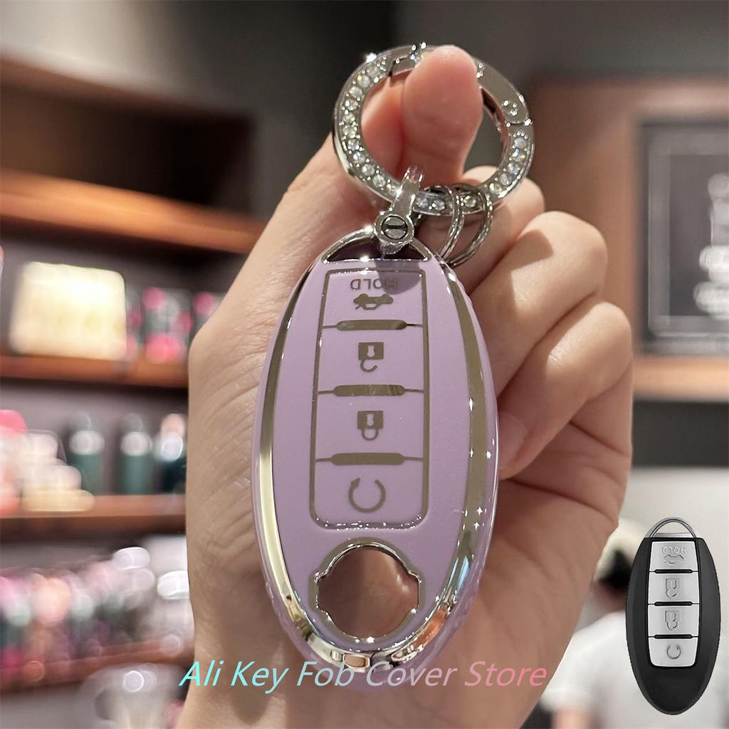 Чехол-брелок со шнурком для ключей для Nissan Altima Sentra Rogue Pathfinder Murano Armada Maxima Versa, дистанционный ключ