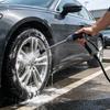 Распылитель воды для автомойки со встроенным бачком для пены, большой поток воды, насадка под давлением и эргономичная ручка, водяной пистолет